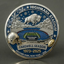 Highmark Stadium Farewell Season Coin 1973-2025 Collectable Commemorative 1-pc picture