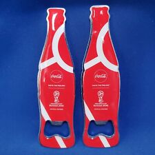 Coca Cola World Cup 2018 Bottle Opener FIFA Russia Red 2 PACK New picture