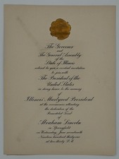 Herbert Hoover at Abraham Lincoln's Tomb Dedication 1931 - two STEEL Engravings picture
