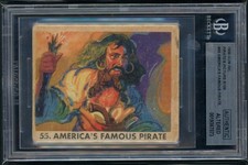1936 Gum Inc -R109 - Card #55 - Capt. Edward Teach / Blackbeard Beckett AA picture