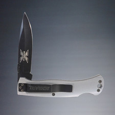 SCHRADE X TIMER 60TX LOCK BACK STAINLESS ALUMINUM SCALES FOLDING KNIFE USA MADE picture