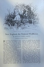 1916 Life in New England illustrated picture