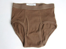 NOS Vtg Men's US Military Army Issue Drawers Brief Sz 30 Brown 436 USA Made 1991 picture