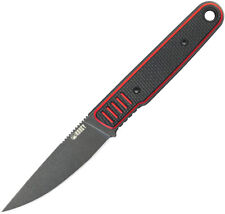 Kubey JL Fixie Black & Red G10 Sandvik 14C28N Drop Pt Fixed Blade Knife 356A picture