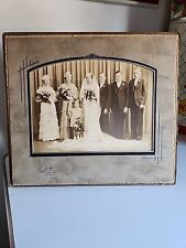 Vintage Sepia Photo Wedding Party  30'S  ART DECO Ginsberg Studio  Detroit 8 x 6 picture
