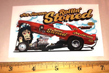 SALE Joe Jacono ROLLIN' STONED Cuda Body Lift NHRA Racing Funny Car Sticker picture