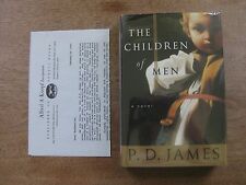 SIGNED - THE CHILDREN OF MEN by P.D. James -1st/1st HCDJ 1993 review copy film picture