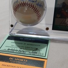 Anibal Sanchez Detroit Tigers Signed MLB in Display Case DC COA 4/26/13 INSCRIBE picture