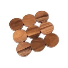 Lipper International Acacia Wood Dotted Trivet for 8