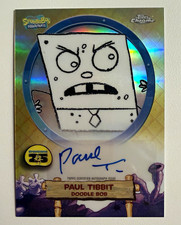2025 Topps SpongeBob Chrome DoodleBob Paul Tibbit Solo Autograph SA-DO picture