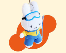 Miffy Winter Olympics Ski Jumping Plush Doll 13cm Keychain picture