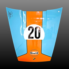 Genuine Porsche 911 Display Hood Wall Art Blue & Orange 70s Racing Livery #20 picture
