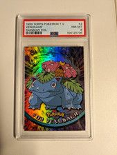 Topps 1999 Pokemon T.V. Venusaur #3 Rainbow Foil PSA 8 (Low Pop) picture