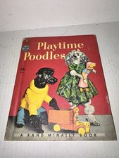 Vintage 1955 Playtime Poodles Helen Wing Rand McNally Elf Book Hardcover picture