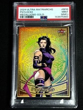2024 Ultra Matriarchs Medallions Gold Psylocke #M16 PSA 9 MINT MARVEL SP /200 picture