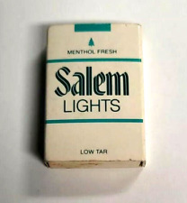VNTG Matchbook~ Match Box~ Salem Menthol Lights Cigarette Pack picture
