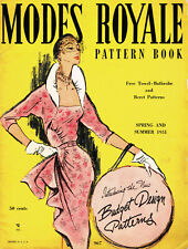 1950s Rare Vintage Modes Royale Summer 1951 Pattern Catalog 44pg Ebook on CD picture