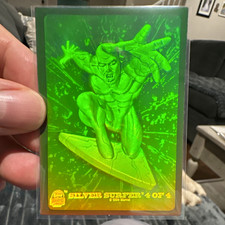 Fleer 1994 Marvel Universe Silver Surfer Insert Non-Sport Trading Card #4/4 picture