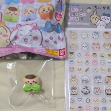Chiikawa Ribbon na Minna Mini Figure & Drop Block Seal Sticker Set of From JAPAN picture