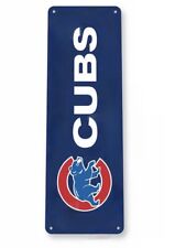 CHICAGO CUBS TIN SIGN WRIGLEY FIELD FLY THE W GRACE SANDBERG BANKS SANTO 6x18 in picture