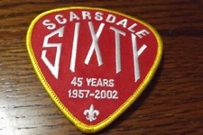 BOY SCOUT PATCH 2002 SCARSDALE SIXTY 45 YEARS NOS picture