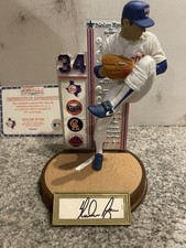 NOLAN RYAN Signed Figurine All-Time No-Hitter Man Sports Impressions COA BOX picture
