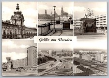 Dresden Landmarks Views Germany Gruß aus Dresden Vintage Postcard picture