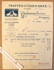 ● Daburon brothers Truffles and foies gras Périgueux invoice to Mr. Terrier picture