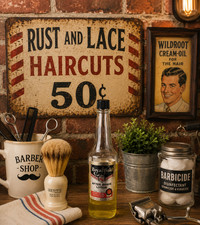 Vintage Royal Gold After Shave Lotion Barber Bottle NY picture
