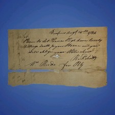 1784 Dumfries VA Store Order Richard Scott Huie Reid & Co Thomas Pugh £1 picture
