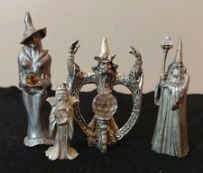 Vintage Pewter Wizard/Witch Lot, Perth Pewter, Fellowship Foundry, Spoontiques picture
