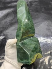 High Grade Nephrite Jade Freeform 2.4KG Natural Green Stone Specimen picture