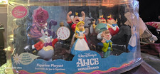Disney Store Alice in Wonderland Figurine Playset w/ Alice, Mad Hatter, Cheshire picture