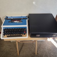 RARE Teal Blue Underwood 315 Typewriter 