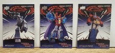 Upper deck Transformers Trading Card Galaxy Lot - Optimus, Megatron, Starscream picture