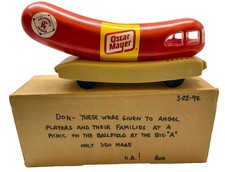 1994 MLB California Anaheim Angels Oscar Mayer Wienermobile Coin Baseball Bank picture