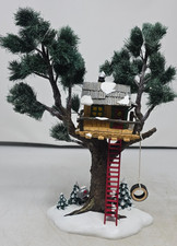 Vintage Dept 56 Original Snow Village Treetop Tree House Club Tire Swing picture