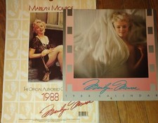 TWO 1988 Marilyn Monroe Photo Calendars - Danilo Promotions, Portal Publications picture