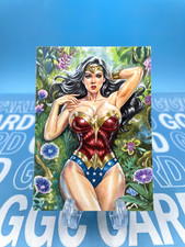【Gold Card】GGC Studio Wonder Woman Custom Art Sketch Card 1/1 AUTO【Black light】 picture