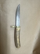 VINTAGE MORA GC & CO SWEDEN THE OUTDOORS 502 series Hunting Knife Stag Handle picture