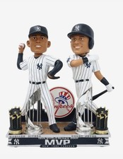 NY Yankees 1999 2000 World Series MVP Derek Jeter Mariano Rivera BOBBLEHEAD LE picture
