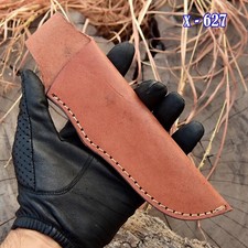 Custom Leather Sheath Fixed Blade Brown Leather Sheath picture