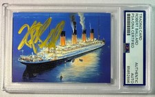 1998 Dart Flip Cards Robert Ballard The Titanic Signed Auto Card #P1 PSA DNA picture