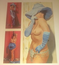 Vintage 1960s Nicole Pinup Photo Art Parisian Cabaret Swinger Magazine Layout... picture