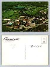 Grossinger, NY-New York, Grossinger's Resort Aerial View Vintage Postcard picture