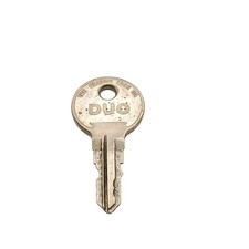 Vintage DUO Key with Number L9031 Engraving Rustic Patina picture
