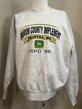 John Deere Tractors Marion County Implement Palmyra MO EXPO 1999 Sweatshirt XL  picture