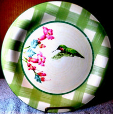 Lenox~2003 Summer Greetings Ruby Throated Humming Bird 1 Dinner Plate 10 3/4