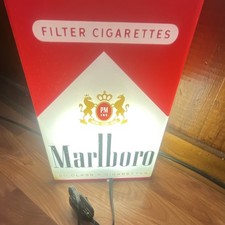 Marlboro Filter Cigarettes Lighted Advertising Sign Philip Morris Richmond VA picture