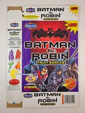 1997 Brach's Batman & Robin Fruit Snacks Flattened Empty Box Set Of (4) picture